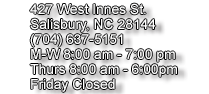 Salisbury Psychiatric Associates, PC 704-637-5151